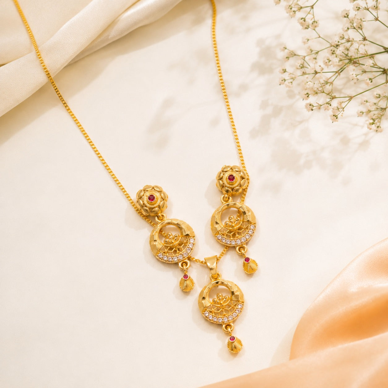 Gold-Plated Necklace Set