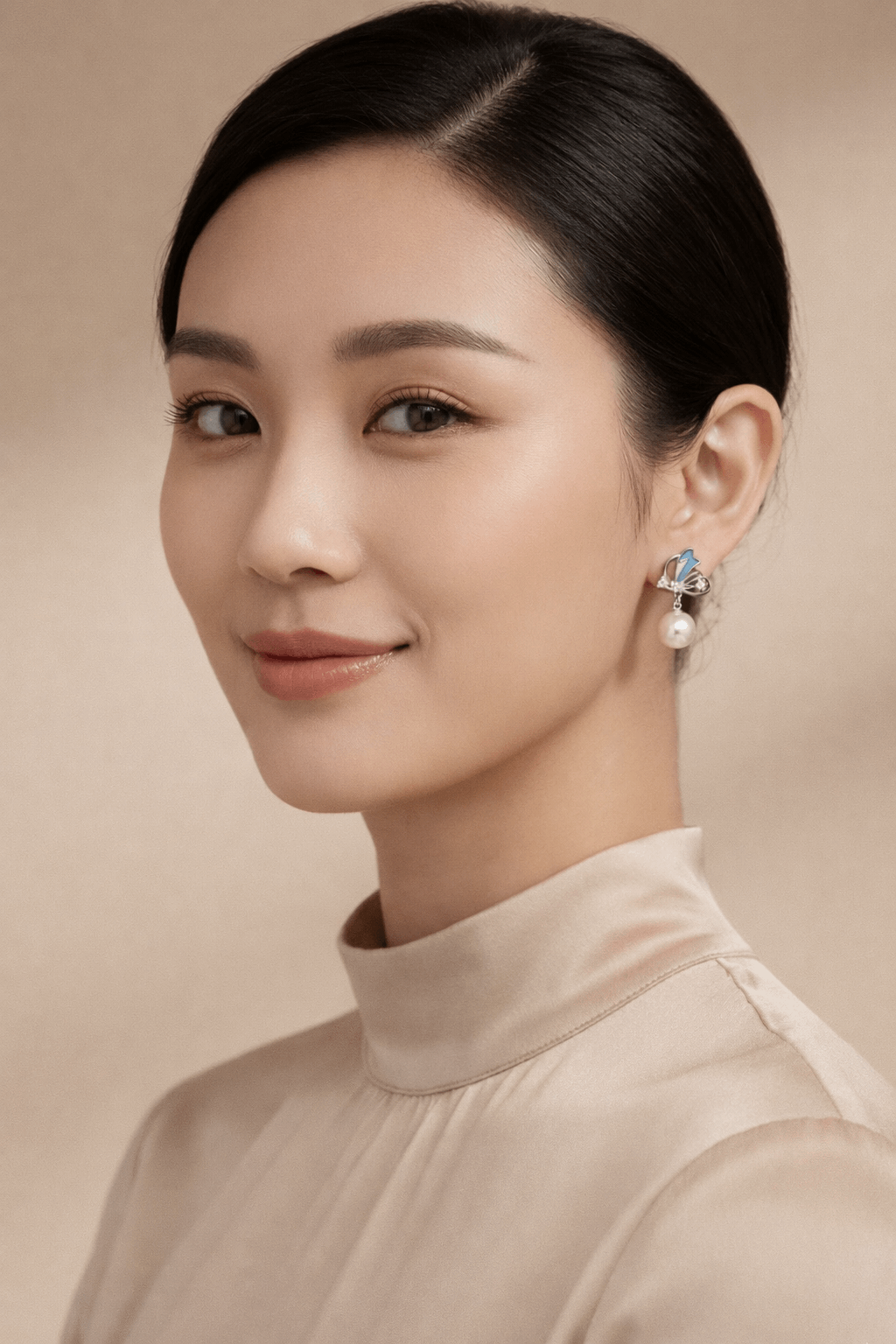 ✨ Butterfly Shape Pearl Drop Earrings ✨