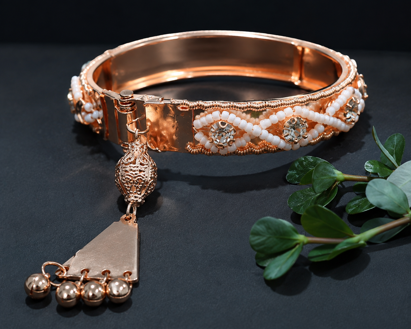 Elegant Designer Silver-Tone Bracelet