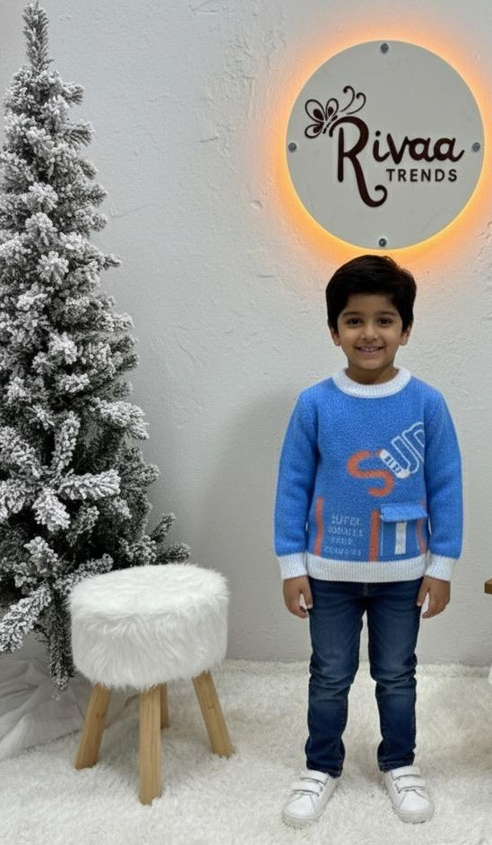 Cozy Kids Winter Pullover – Multi color & Design