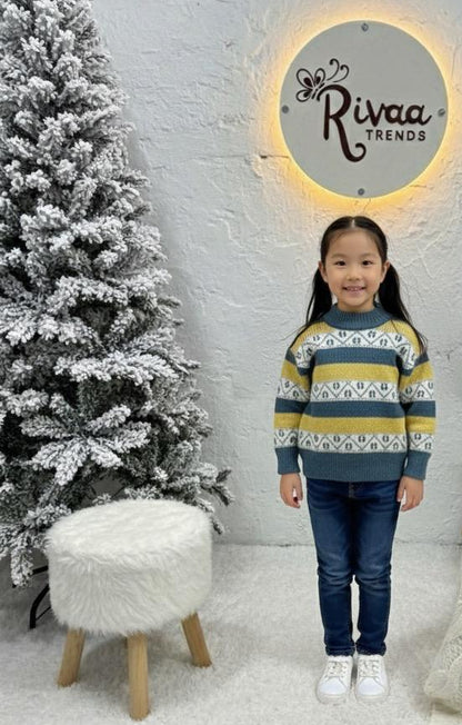 Cozy Kids Winter Pullover – Multi color & Design