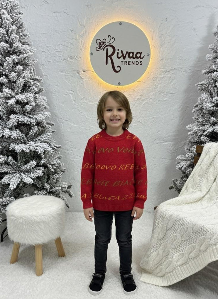Cozy Kids Winter Pullover – Multi color & Design