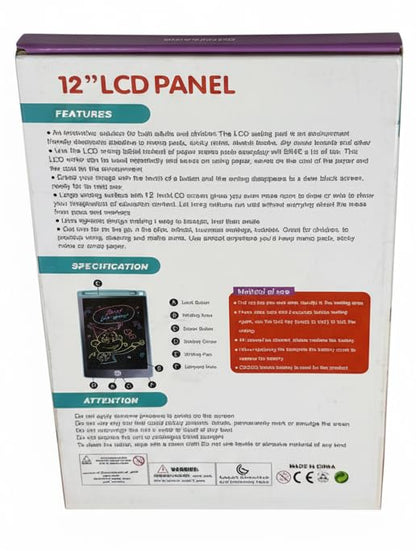 LCD Writing Tablet, 12 Inch & 8.5 Inch Digital Drawing Board, Colorful Electronic Graphics Tablet with Stylus, Lock Function, Memo Pad for Kids and Adults