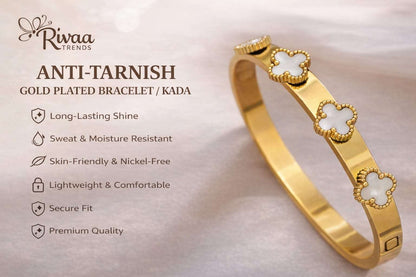 Anti-Tarnish Gold Plated Bracelets & Kadas l Rivaa trends