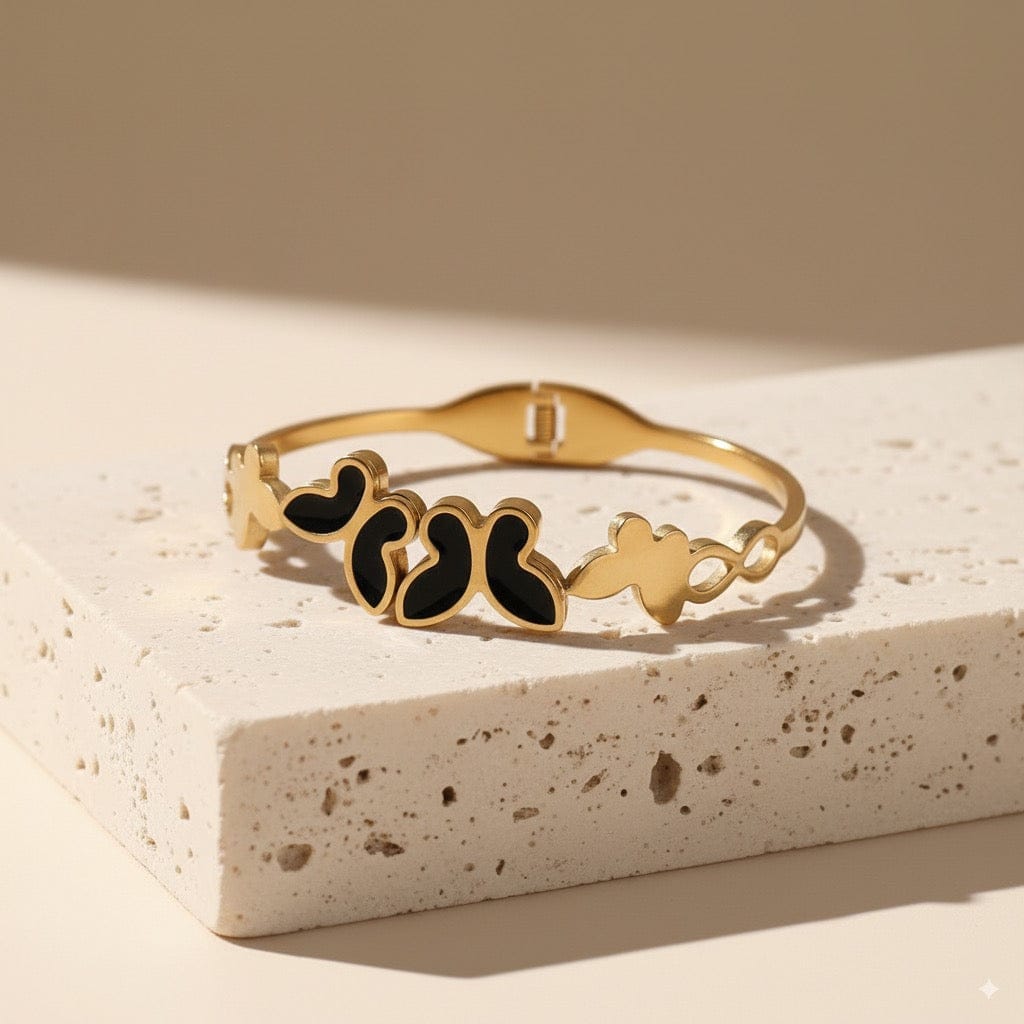 ✨ Graceful Butterfly Inspired design - Anti-Tarnish Gold Plated Bracelet / Kada