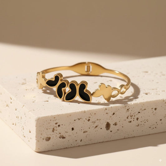 ✨ Graceful Butterfly Inspired design - Anti-Tarnish Gold Plated Bracelet / Kada