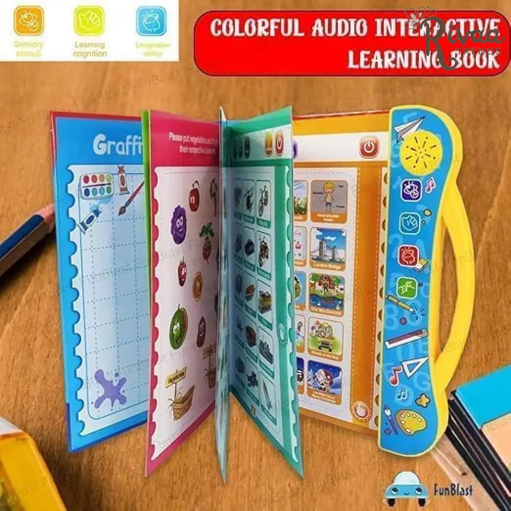 Intelligence Sound Book Learning Cards for Children English Letters & Words Learning Book,Fun Educational Toys.