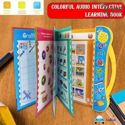 Intelligence Sound Book Learning Cards for Children English Letters & Words Learning Book,Fun Educational Toys.