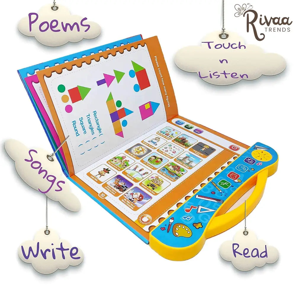 Intelligence Sound Book Learning Cards for Children English Letters & Words Learning Book,Fun Educational Toys.