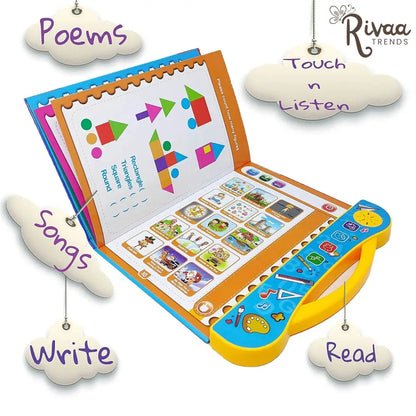 Intelligence Sound Book Learning Cards for Children English Letters & Words Learning Book,Fun Educational Toys.