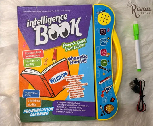 Intelligence Sound Book Learning Cards for Children English Letters & Words Learning Book,Fun Educational Toys.