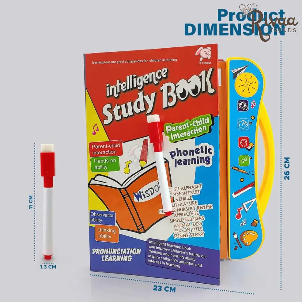 Intelligence Sound Book Learning Cards for Children English Letters & Words Learning Book,Fun Educational Toys.